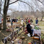 Auch Palmkätzchenbuschen, Ostertürkränze... wurden geboten Auch Palmkätzchenbuschen, Ostertürkränze... wurden geboten